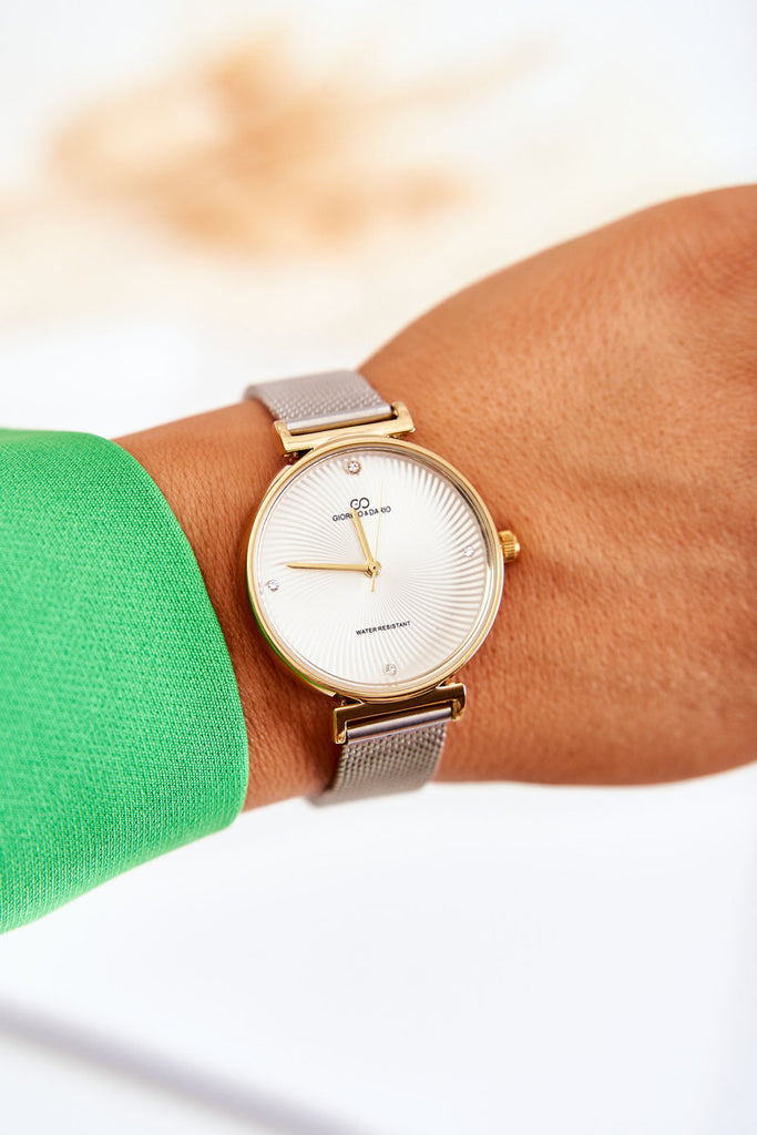 Laikrodis Giorgio & Dario Waterproof Watch With Bracelet Gold Silver