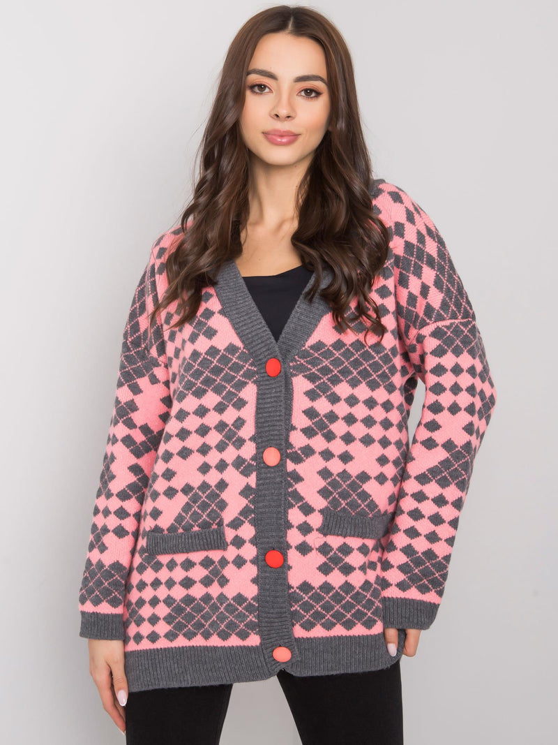 Oversized megztinis su sagomis